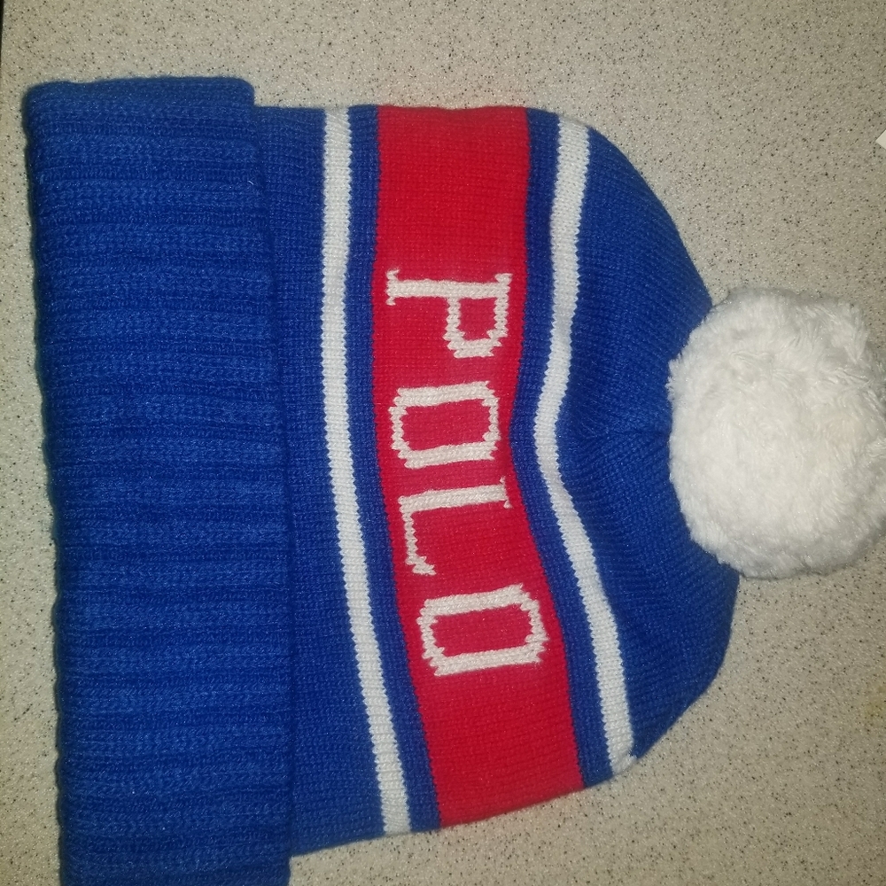 Polo Ralph Lauren USA Spellout Wool Stadium Beanie